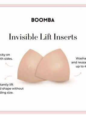 Boomba Invisible Lift Inserts - Nude Size G